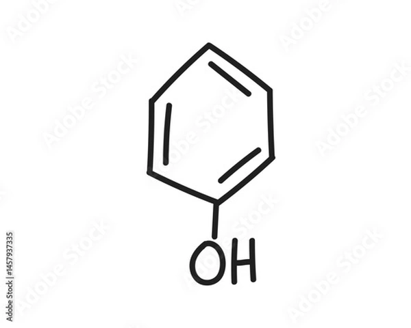 Fototapeta Chemistry Skeletal Structures and Molecules Vector