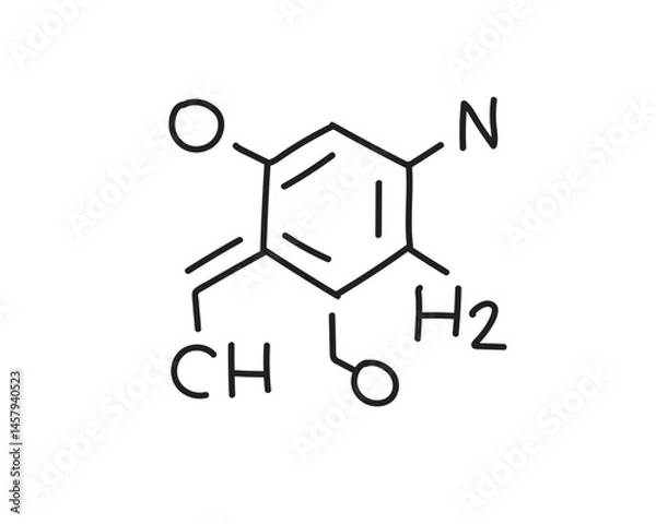 Fototapeta Chemistry Skeletal Structures and Molecules Vector