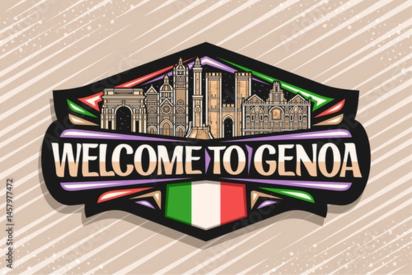 Obraz Vector logo for Genoa