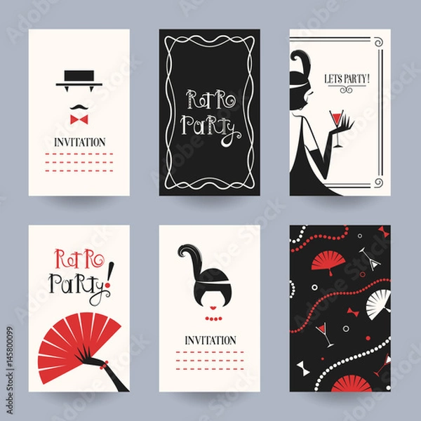 Obraz card retro party