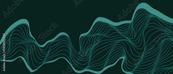 Fototapeta Abstract background with line art pattern illustration. creative minimalist modern line art print use for Wall art, print art, poster, cover, banner