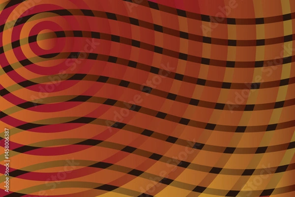 Fototapeta Geometric summer Wave Gradient Background