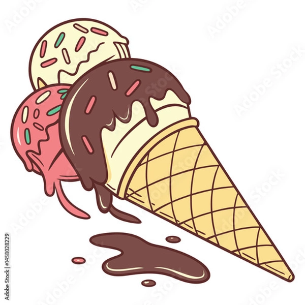 Obraz chocolate ice cream