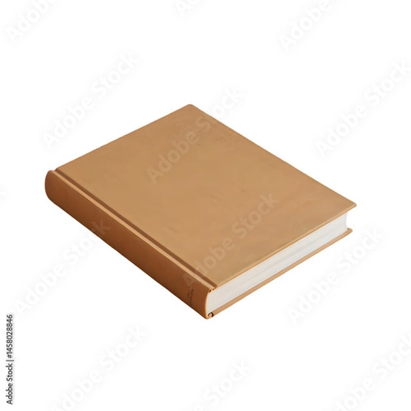 Obraz High-quality, neutral-toned book, perfect for education or design projects.