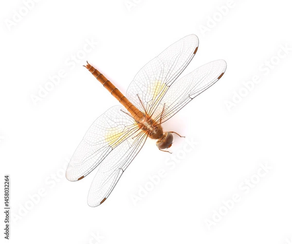 Obraz Dragonfly on a white background.