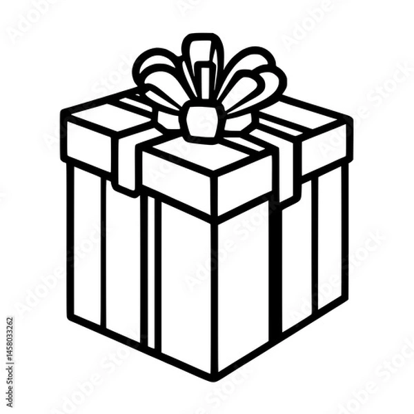 Obraz gift box isolated icon