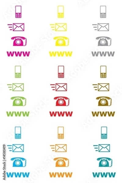 Fototapeta simple business card_icon