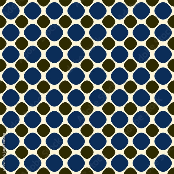 Obraz Diamond shape simple geometric motif classic pattern continuous background. Modern fabric design textile swatch ladies dress, man shirt allover print block. High resolution image digital illustration