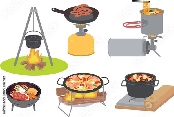 Fototapeta アウトドアキャンプレジャー
