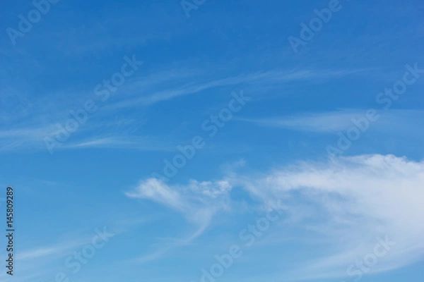 Obraz Blue sky with cirrus clouds