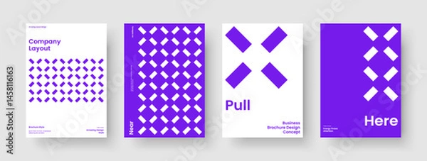 Obraz Isolated Business Presentation Template. Abstract Brochure Layout. Creative Poster Design. Background. Flyer. Book Cover. Report. Banner. Pamphlet. Handbill. Notebook. Portfolio. Advertising