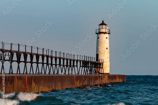 Obraz 511-33 Manistee Pierhead Light