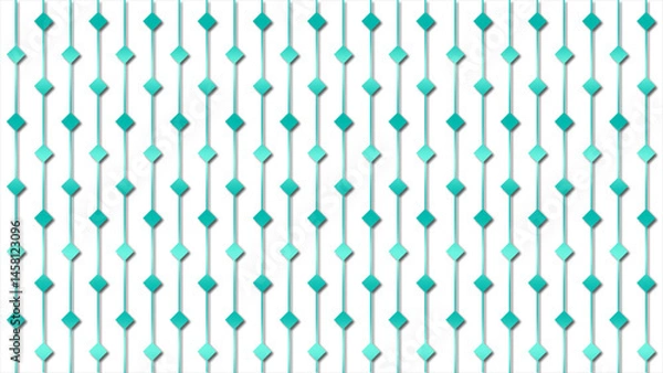 Fototapeta Cyan color Diamond shape pattern simple background, simple shapes background