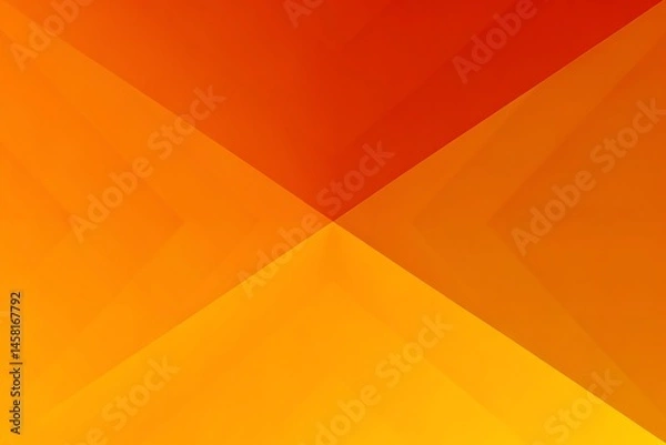 Fototapeta Yellow orange red abstract background for design. Geometric shapes. Triangles, squares, stripes, lines. Color gradient. Modern, futuristic. Light dark shades. Web banner.