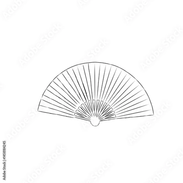 Obraz fan isolated on white background