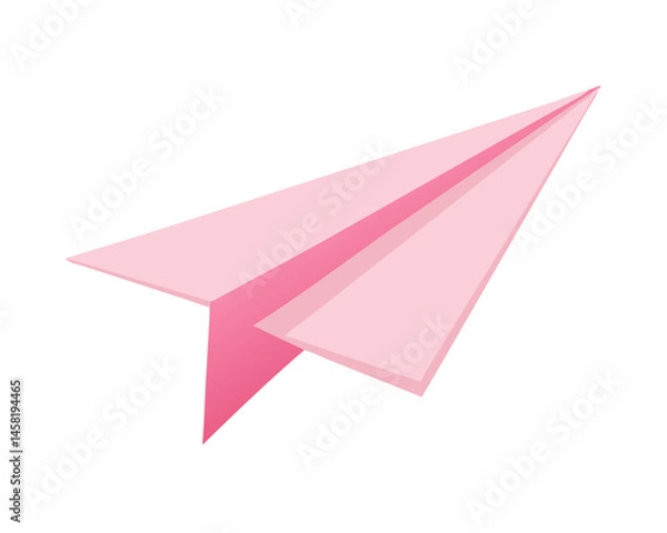 Obraz paper plane isolated on white