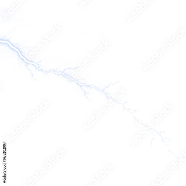 Obraz thunderstorm thunder lightning isolated on transparent background