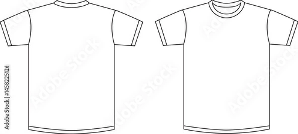 Fototapeta Tシャツ　白　無地