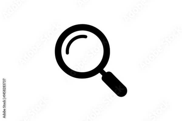 Fototapeta Magnifying glass icon representing search and zoom functionality