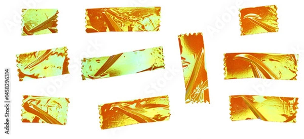 Fototapeta Abstract Decorative Iridescent Tape Strips Illustration for Scrapbooking and Design