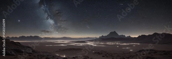 Fototapeta Vast, glittering celestial expanse, countless stars twinkle ,  starfield,  astrophysics,  vastness