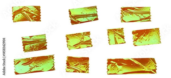 Fototapeta Abstract Decorative Iridescent Tape Strips Illustration for Scrapbooking and Design