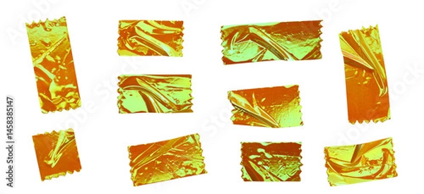 Fototapeta Abstract Decorative Iridescent Tape Strips Illustration for Scrapbooking and Design