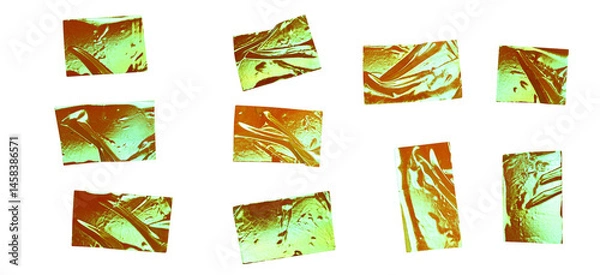 Fototapeta Abstract Decorative Iridescent Tape Strips Illustration for Scrapbooking and Design
