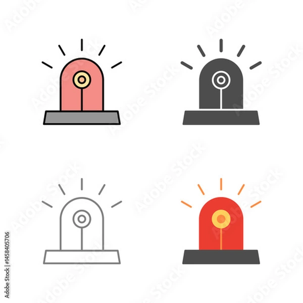 Obraz Unique Siren Vector Icon