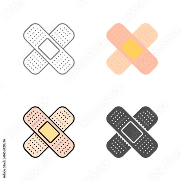 Obraz Bandages Vector Icon