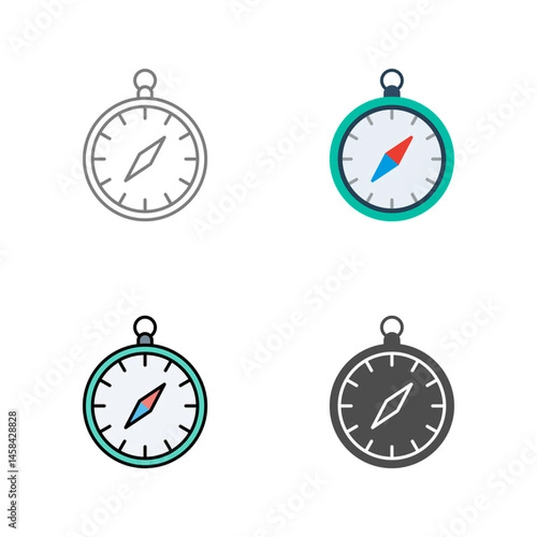 Obraz Compass Vector Icon