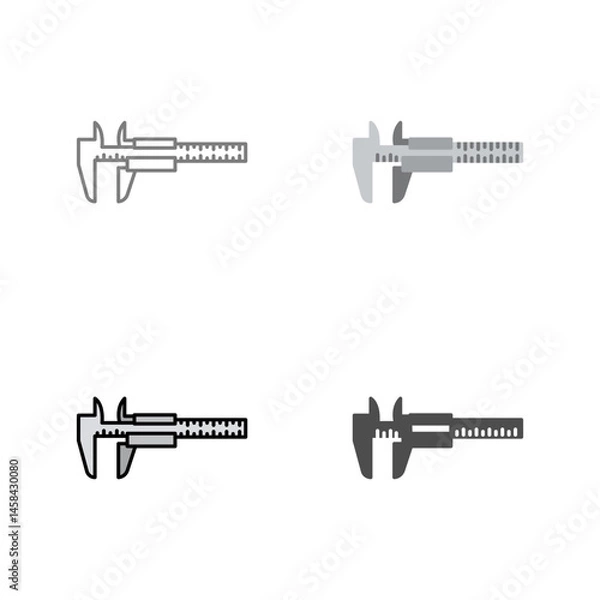 Fototapeta Calipers Vector Icon