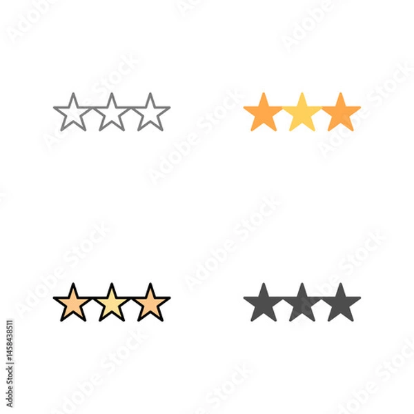 Obraz Stars Vector Icon