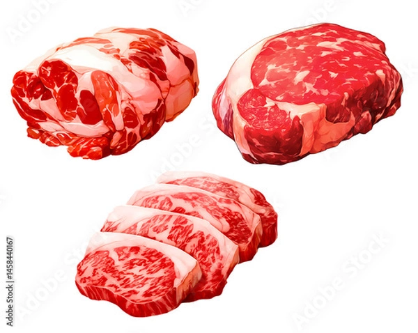 Obraz いろいろな精肉