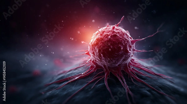 Obraz Cancer cell under a microscope