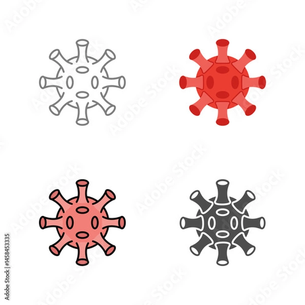Fototapeta Virus Vector Icon