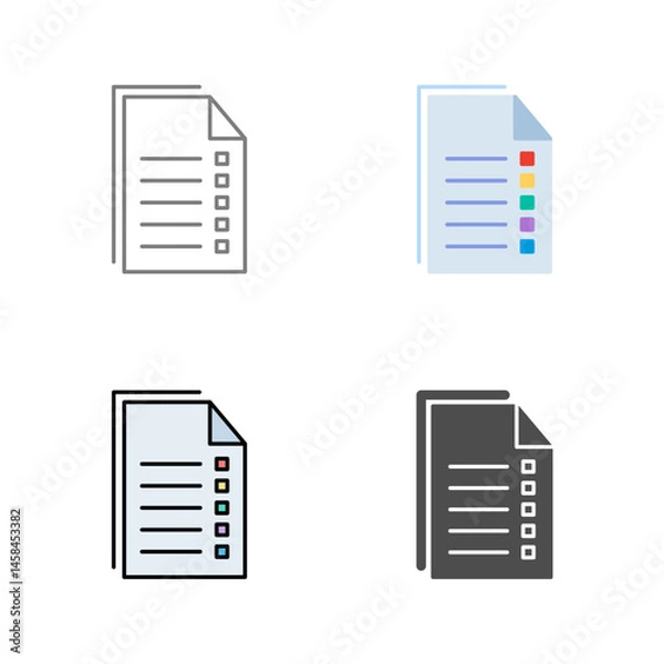 Fototapeta Data Files Vector Icon