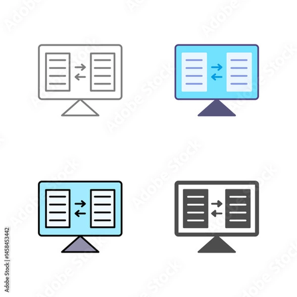 Fototapeta File Sharing Vector Icon