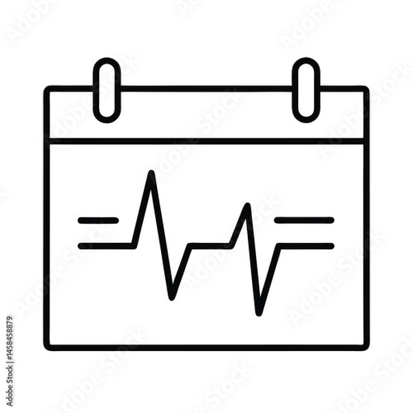 Fototapeta calendar icon vector illustration