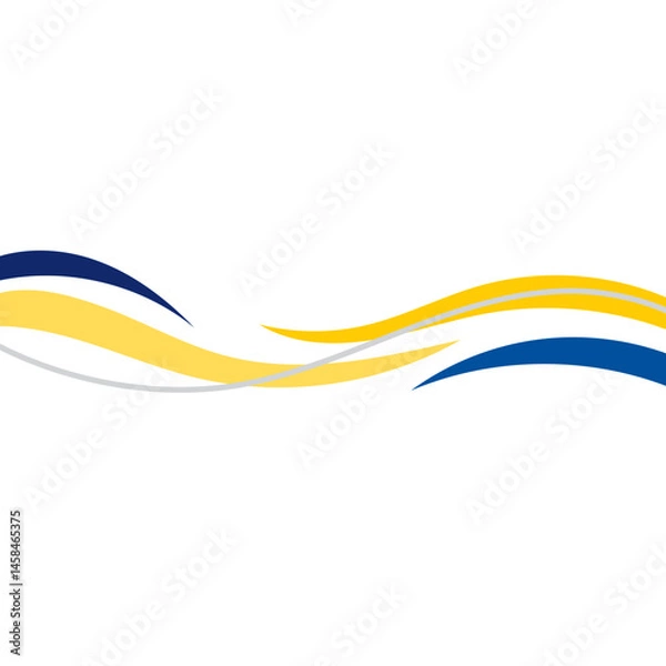 Fototapeta Business Wave Border