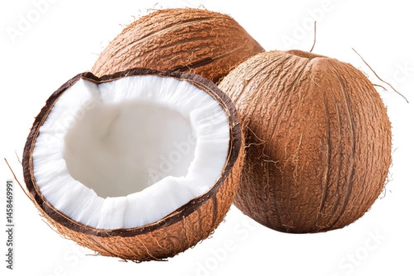 Obraz Fresh coconuts offer natural hydration essential nutrients and delicious flavor in a healthy tropical package