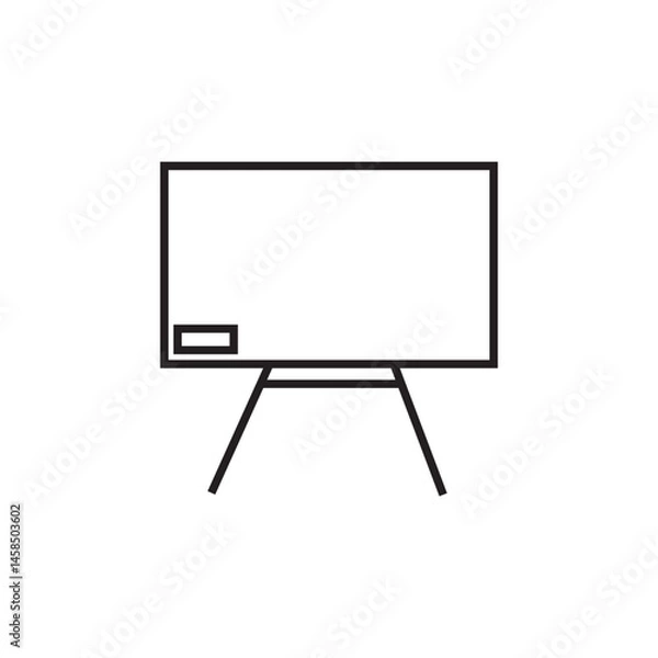 Fototapeta whiteboard icon