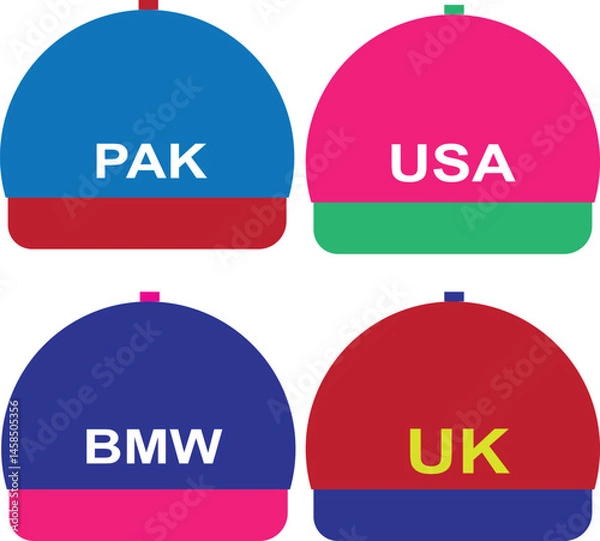 Fototapeta Cap Design print Adobe Illustrate vector