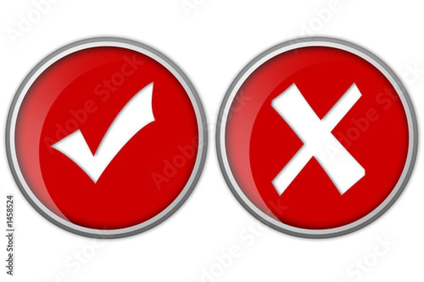 Obraz button, icon, web button, true, false, right