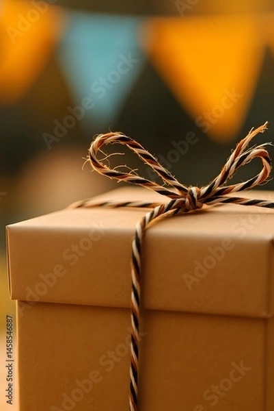 Fototapeta gift box with ribbon