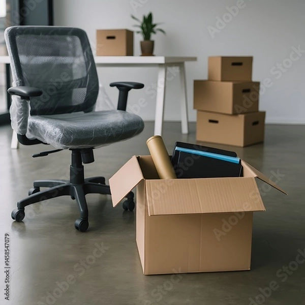 Fototapeta empty office chair