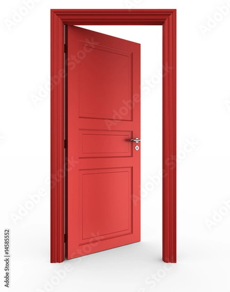 Obraz Otwórz czerwone drzwi