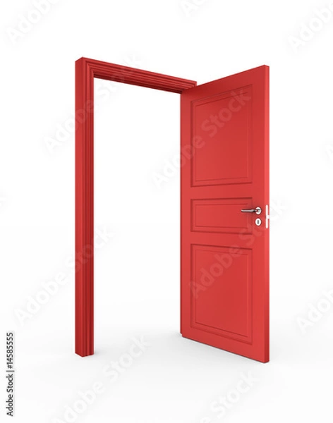 Obraz Open red door
