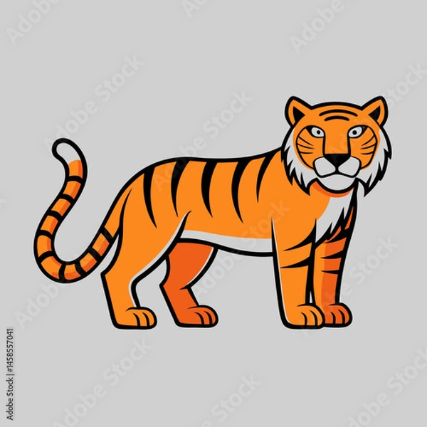 Fototapeta sleek design tiger vector