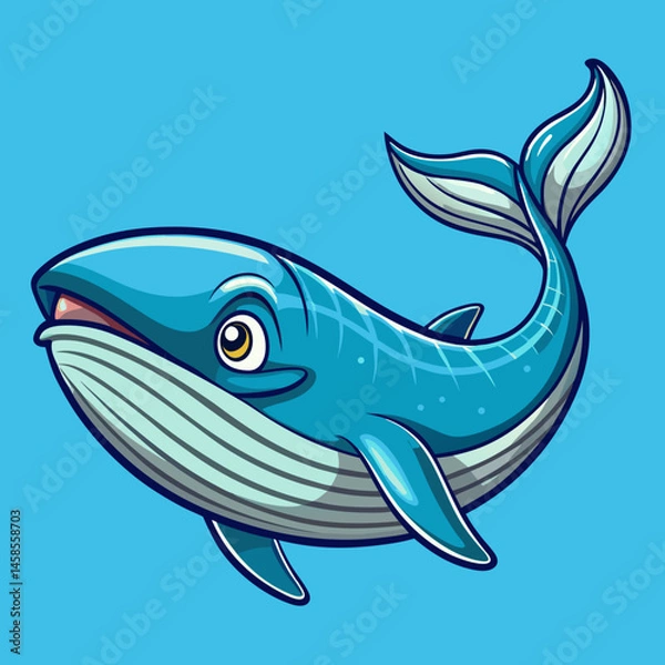 Obraz vector illustration of a whale